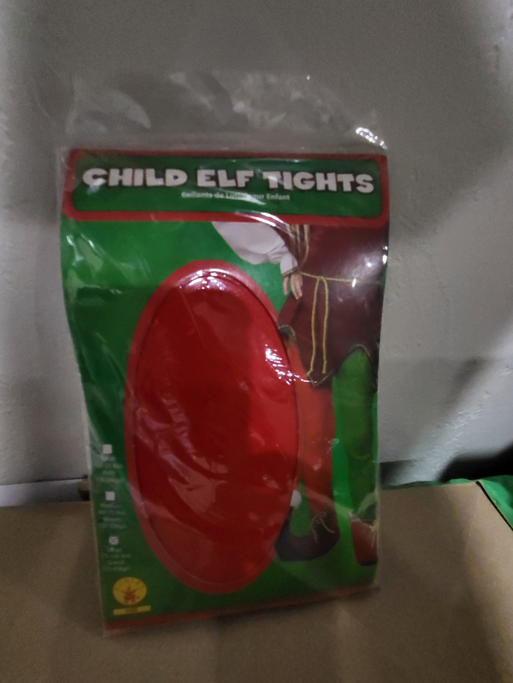 Rubie's Red Child Elf Tights - Holiday Costume